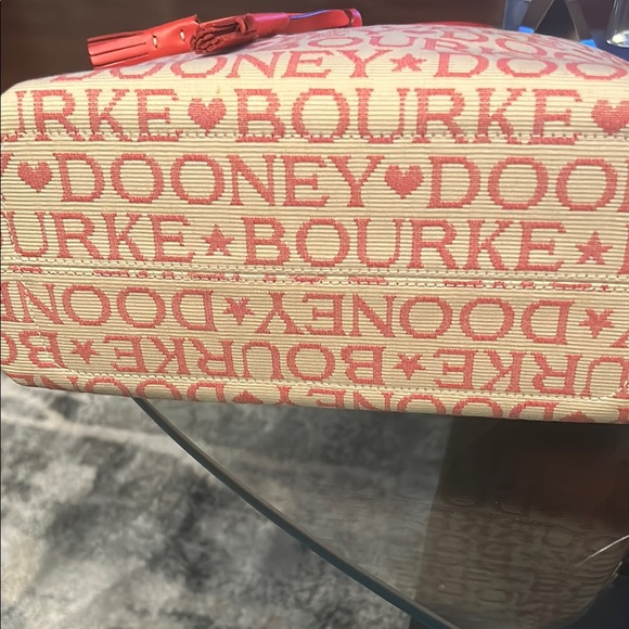 Dooney & Bourke Red and Cream Signature Tote - Picture 6 of 6